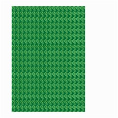 Clovers On Dark Green Small Garden Flag (two Sides) by PhotoNOLA