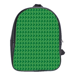 Clovers On Dark Green School Bags (xl)  by PhotoNOLA