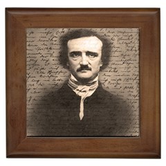 Edgar Allan Poe  Framed Tiles by Valentinaart