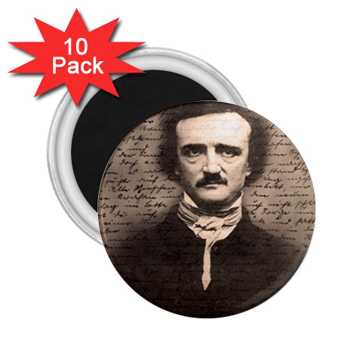 Edgar Allan Poe  2.25  Magnets (10 pack) 