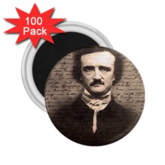 Edgar Allan Poe  2 25  Magnets (100 Pack)  by Valentinaart