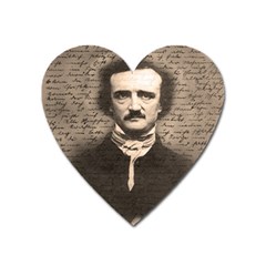 Edgar Allan Poe  Heart Magnet by Valentinaart