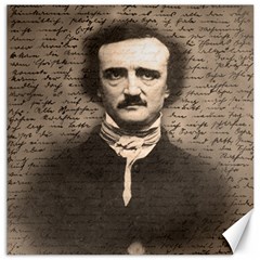 Edgar Allan Poe  Canvas 12  X 12   by Valentinaart