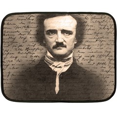 Edgar Allan Poe  Fleece Blanket (mini) by Valentinaart