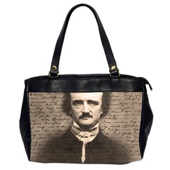 Edgar Allan Poe  Office Handbags (2 Sides)  by Valentinaart