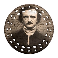 Edgar Allan Poe  Ornament (round Filigree) by Valentinaart