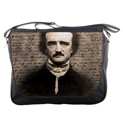 Edgar Allan Poe  Messenger Bags by Valentinaart