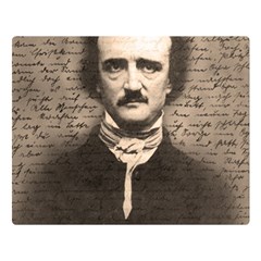 Edgar Allan Poe  Double Sided Flano Blanket (large)  by Valentinaart