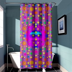 Colors And Wonderful Flowers On A Meadow Shower Curtain 36  X 72  (stall)  by pepitasart