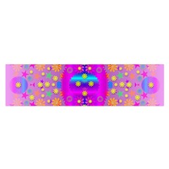 Colors And Wonderful Flowers On A Meadow Satin Scarf (oblong) by pepitasart