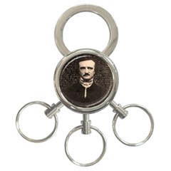 Edgar Allan Poe  3-ring Key Chains by Valentinaart