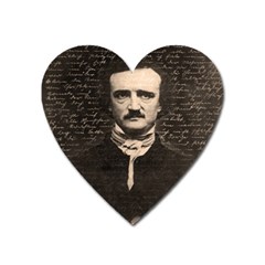 Edgar Allan Poe  Heart Magnet by Valentinaart