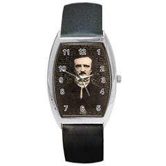 Edgar Allan Poe  Barrel Style Metal Watch by Valentinaart