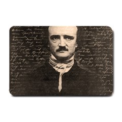 Edgar Allan Poe  Small Doormat  by Valentinaart