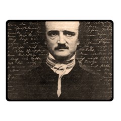 Edgar Allan Poe  Fleece Blanket (small) by Valentinaart