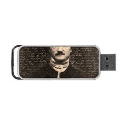 Edgar Allan Poe  Portable Usb Flash (one Side) by Valentinaart