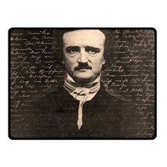 Edgar Allan Poe  Double Sided Fleece Blanket (small)  by Valentinaart