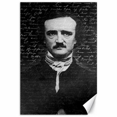 Edgar Allan Poe  Canvas 12  X 18   by Valentinaart