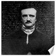 Edgar Allan Poe  Canvas 16  X 16   by Valentinaart