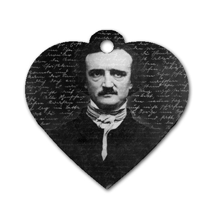 Edgar Allan Poe  Dog Tag Heart (One Side)