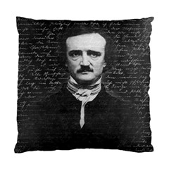 Edgar Allan Poe  Standard Cushion Case (two Sides) by Valentinaart