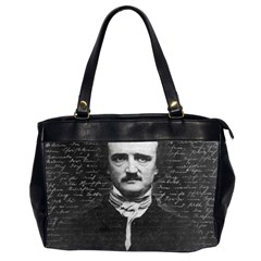 Edgar Allan Poe  Office Handbags (2 Sides)  by Valentinaart