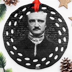 Edgar Allan Poe  Ornament (round Filigree)