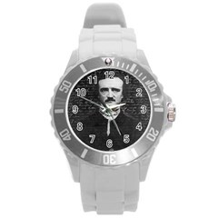 Edgar Allan Poe  Round Plastic Sport Watch (l) by Valentinaart