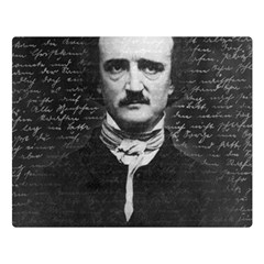 Edgar Allan Poe  Double Sided Flano Blanket (large)  by Valentinaart