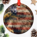 Vintage Eagle  Ornament (Round) Front