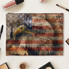 Vintage Eagle  Cosmetic Bag (xl) by Valentinaart