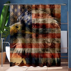 Vintage Eagle  Shower Curtain 60  X 72  (medium)  by Valentinaart