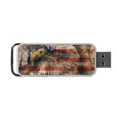 Vintage Eagle  Portable Usb Flash (one Side) by Valentinaart