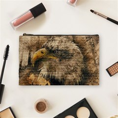 Vintage Eagle  Cosmetic Bag (medium)  by Valentinaart