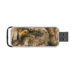 Vintage Eagle  Portable Usb Flash (one Side) by Valentinaart