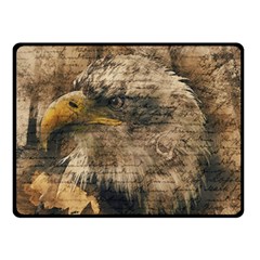 Vintage Eagle  Double Sided Fleece Blanket (small)  by Valentinaart