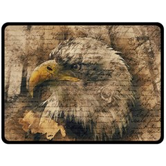 Vintage Eagle  Double Sided Fleece Blanket (large) 