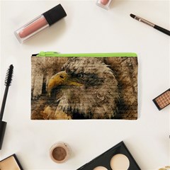 Vintage Eagle  Cosmetic Bag (xs) by Valentinaart