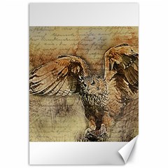 Vintage Owl Canvas 20  X 30   by Valentinaart