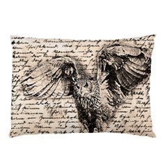 Vintage Owl Pillow Case by Valentinaart