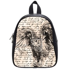 Vintage Owl School Bags (small) 