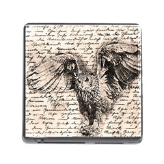 Vintage Owl Memory Card Reader (square) by Valentinaart