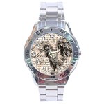 Vintage owl Stainless Steel Analogue Watch Front