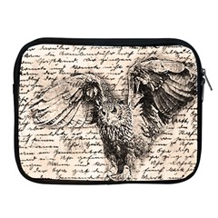 Vintage Owl Apple Ipad 2/3/4 Zipper Cases by Valentinaart