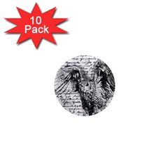 Vintage Owl 1  Mini Magnet (10 Pack)  by Valentinaart