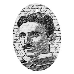 Nikola Tesla Ornament (oval) by Valentinaart