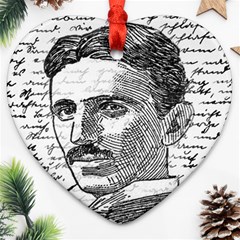 Nikola Tesla Ornament (heart) by Valentinaart