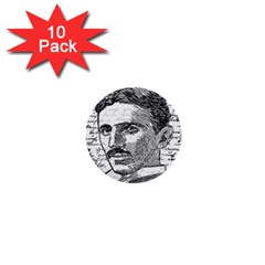 Nikola Tesla 1  Mini Buttons (10 Pack)  by Valentinaart