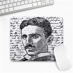 Nikola Tesla Large Mousepads by Valentinaart