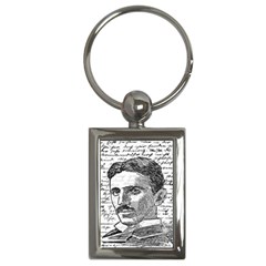 Nikola Tesla Key Chains (rectangle)  by Valentinaart